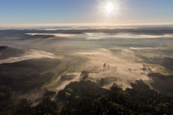 Vue aérienne de Roseraie à le quartier Spöck in Gaildorf dans le département Bade-Wurtemberg, Allemagne