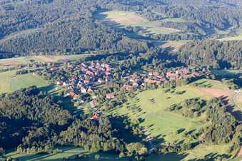 Vue aérienne de Spiegelberg dans le département Bade-Wurtemberg, Allemagne