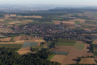 Vue aérienne de Quartier Winzerhausen in Großbottwar dans le département Bade-Wurtemberg, Allemagne