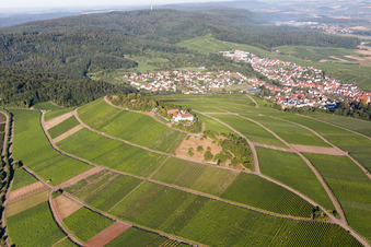 Vue aérienne de Quartier Treffentrill in Cleebronn dans le département Bade-Wurtemberg, Allemagne