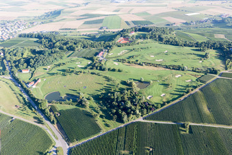 Vue aérienne de Golf à le quartier Treffentrill in Cleebronn dans le département Bade-Wurtemberg, Allemagne