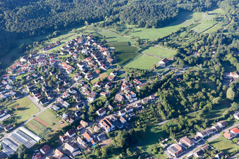 Vue aérienne de Cleebronn dans le département Bade-Wurtemberg, Allemagne