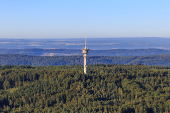 Vue aérienne de Tour de télécommunications Cleebronn à Cleebronn dans le département Bade-Wurtemberg, Allemagne
