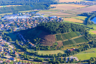Vue aérienne de Vue de la ville depuis le sud à Zaberfeld dans le département Bade-Wurtemberg, Allemagne