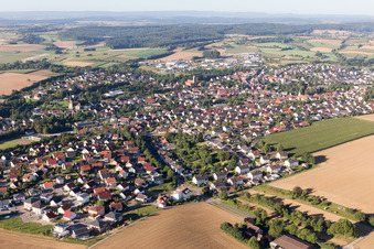 Vue aérienne de Quartier Flehingen in Oberderdingen dans le département Bade-Wurtemberg, Allemagne