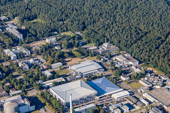 KIT Nord à le quartier Leopoldshafen in Eggenstein-Leopoldshafen dans le département Bade-Wurtemberg, Allemagne vue du ciel