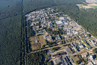 Enregistrement par drone de KIT Nord à le quartier Leopoldshafen in Eggenstein-Leopoldshafen dans le département Bade-Wurtemberg, Allemagne