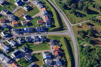 Photographie aérienne de Contournement et bague d'oiseau à Jockgrim dans le département Rhénanie-Palatinat, Allemagne