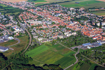 Photographie aérienne de Vue d'ensemble de la ville depuis l'est à Kandel dans le département Rhénanie-Palatinat, Allemagne