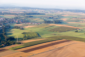 Vue aérienne de Quartier Krumbach in Sauldorf dans le département Bade-Wurtemberg, Allemagne