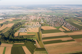 Vue aérienne de Ertingen dans le département Bade-Wurtemberg, Allemagne
