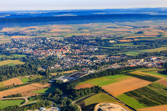 Vue aérienne de Vue de la ville depuis le sud à Riedlingen dans le département Bade-Wurtemberg, Allemagne