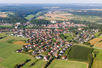 Vue aérienne de Château Scheer à Scheer dans le département Bade-Wurtemberg, Allemagne