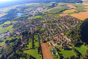 Vue aérienne de Vue du nord à Inzigkofen dans le département Bade-Wurtemberg, Allemagne