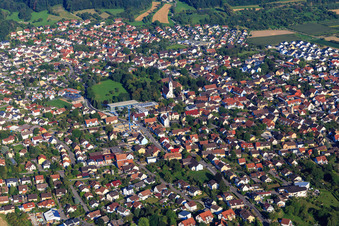 Vue aérienne de Vue de la ville depuis l'ouest à Steißlingen dans le département Bade-Wurtemberg, Allemagne