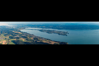 Vue aérienne de Panorama à Reichenau dans le département Bade-Wurtemberg, Allemagne
