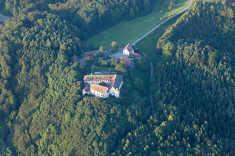 Château Hohenfels à le quartier Kalkofen in Hohenfels dans le département Bade-Wurtemberg, Allemagne d'en haut
