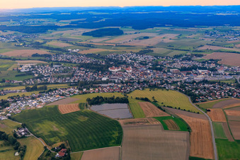 Vue aérienne de Vue du sud-est à Meßkirch dans le département Bade-Wurtemberg, Allemagne