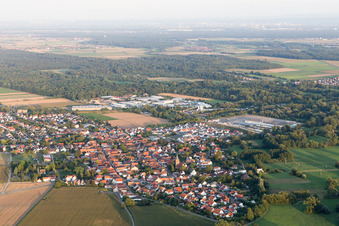 Vue oblique de Rohrbach dans le département Rhénanie-Palatinat, Allemagne