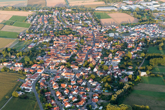 Rohrbach dans le département Rhénanie-Palatinat, Allemagne depuis l'avion