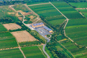 Vue aérienne de Centre de recyclage du district du Palatinat du Sud, Centre de recyclage Nord (près d'Edesheim) à Knöringen dans le département Rhénanie-Palatinat, Allemagne