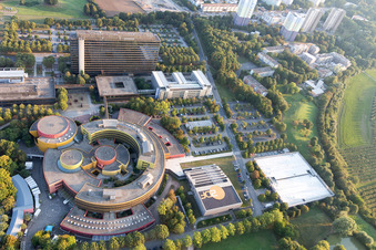 ZDF à le quartier Lerchenberg in Mainz dans le département Rhénanie-Palatinat, Allemagne d'en haut