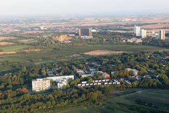Vue aérienne de Quartier Lerchenberg in Mainz dans le département Rhénanie-Palatinat, Allemagne