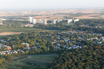 Vue aérienne de Quartier Lerchenberg in Mainz dans le département Rhénanie-Palatinat, Allemagne