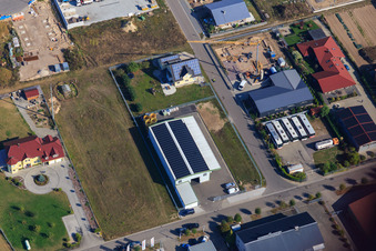 Photographie aérienne de Zone commerciale de Gereutäcker à Hatzenbühl dans le département Rhénanie-Palatinat, Allemagne