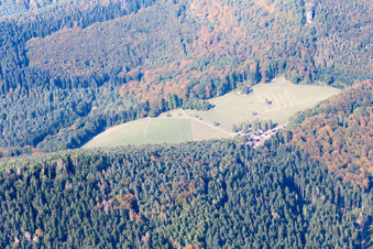 Wingen dans le département Bas Rhin, France vu d'un drone