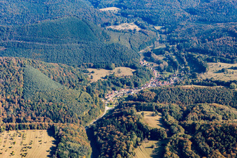 Niedersteinbach dans le département Bas Rhin, France vu d'un drone