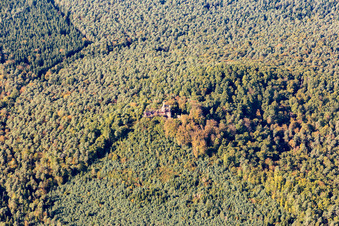 Obersteinbach dans le département Bas Rhin, France depuis l'avion