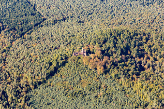 Vue d'oiseau de Obersteinbach dans le département Bas Rhin, France