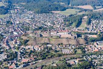 Bitche dans le département Moselle, France vue du ciel