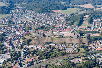 Enregistrement par drone de Bitche dans le département Moselle, France