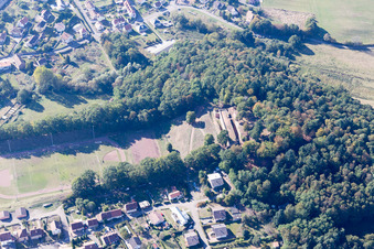 Bitche dans le département Moselle, France du point de vue du drone
