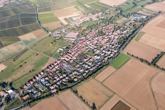 Quartier Kapellen in Kapellen-Drusweiler dans le département Rhénanie-Palatinat, Allemagne d'en haut