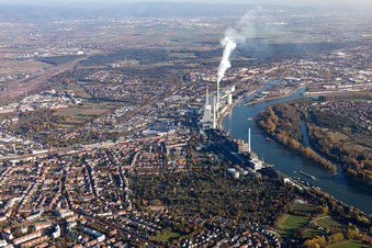Photographie aérienne de Quartier Neckarau in Mannheim dans le département Bade-Wurtemberg, Allemagne