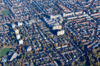 Photographie aérienne de Quartier Niederfeld in Mannheim dans le département Bade-Wurtemberg, Allemagne