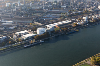 Quartier BASF in Ludwigshafen am Rhein dans le département Rhénanie-Palatinat, Allemagne d'un drone