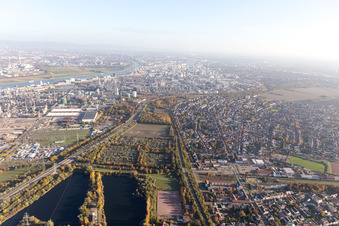 Enregistrement par drone de Quartier BASF in Ludwigshafen am Rhein dans le département Rhénanie-Palatinat, Allemagne