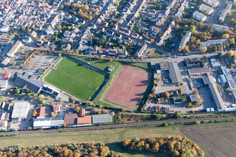Image drone de Quartier Oppau in Ludwigshafen am Rhein dans le département Rhénanie-Palatinat, Allemagne