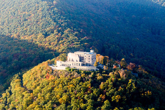 Château de Hambach à le quartier Diedesfeld in Neustadt an der Weinstraße dans le département Rhénanie-Palatinat, Allemagne du point de vue du drone