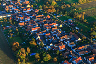 Saarstraße à Kandel dans le département Rhénanie-Palatinat, Allemagne vue d'en haut