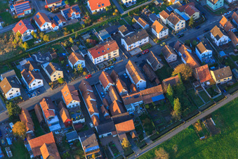 Saarstraße à Kandel dans le département Rhénanie-Palatinat, Allemagne depuis l'avion