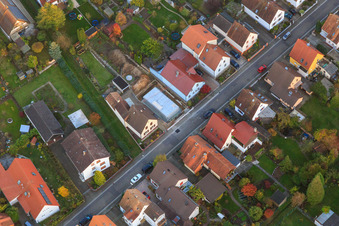 Photographie aérienne de Fondation pour une nouvelle maison unifamiliale à Waldstr. à Kandel dans le département Rhénanie-Palatinat, Allemagne