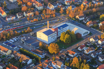 Vue aérienne de Bâtiment Eichenauer sur Jahnstr à Kandel dans le département Rhénanie-Palatinat, Allemagne