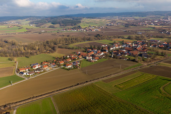 Vue oblique de Quartier Schwaibach in Bad Birnbach dans le département Bavière, Allemagne