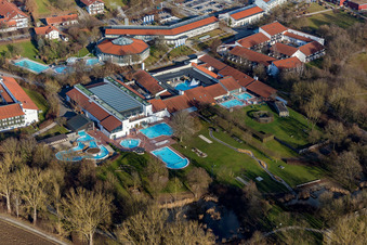 Quartier Aunham in Bad Birnbach dans le département Bavière, Allemagne d'en haut