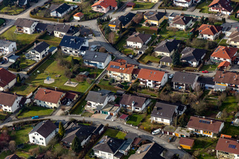 Quartier Aunham in Bad Birnbach dans le département Bavière, Allemagne d'un drone